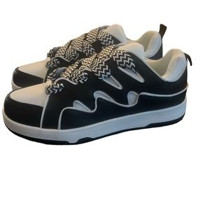 NWOT Black and White Racer Sneakers